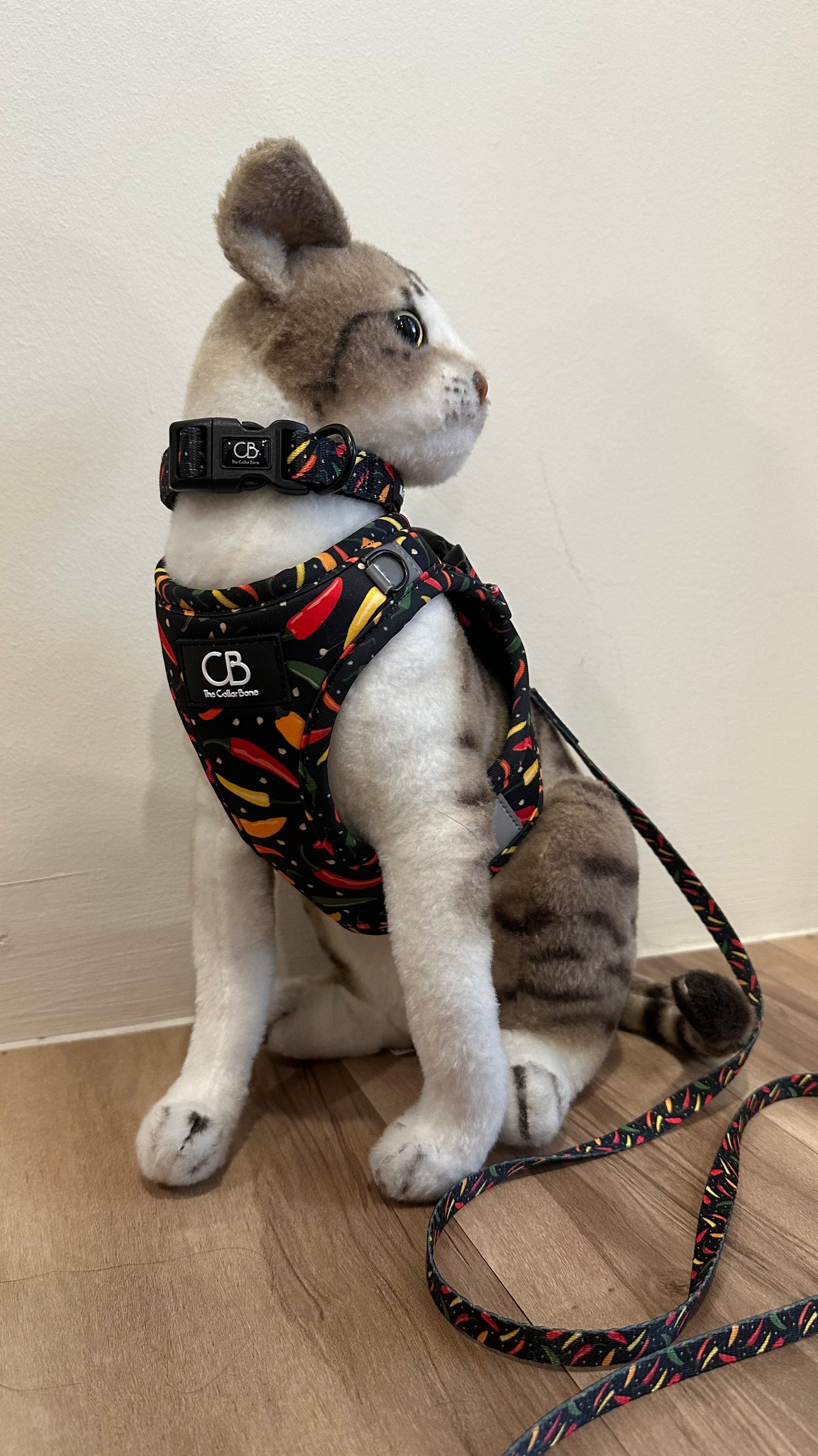 Halston Adjustable Pet Collar in Chilli Padi