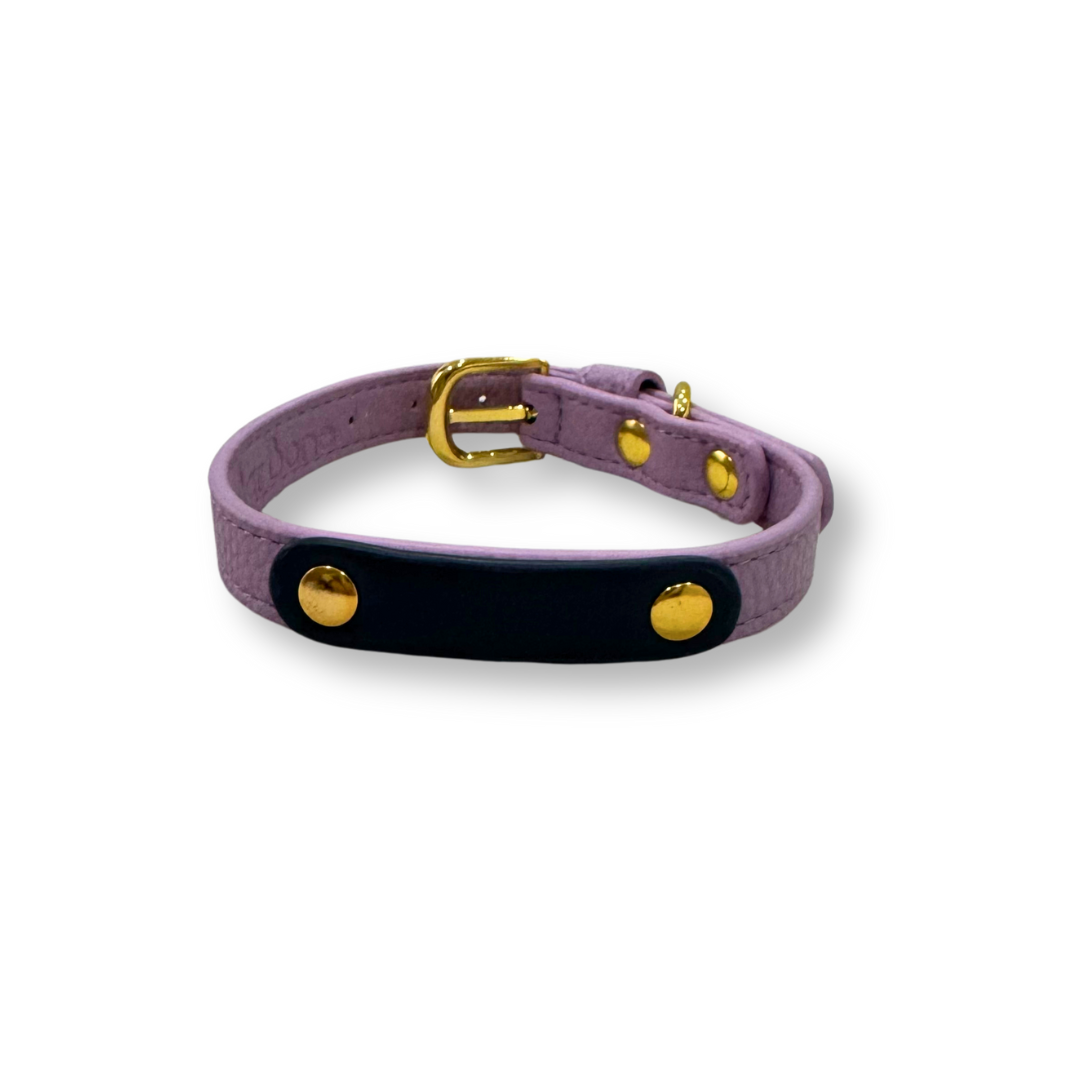 Zuri Faux Leather Cat/Dog Collar in Lavender
