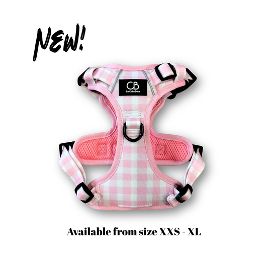 Oxford Active No-Pull Harness in Penelope Pink (Gingham)