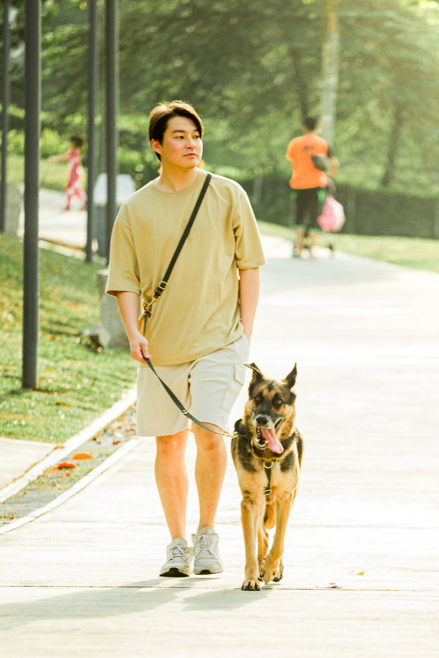 Oceane Waterproof Multiway Leash - Khaki Green