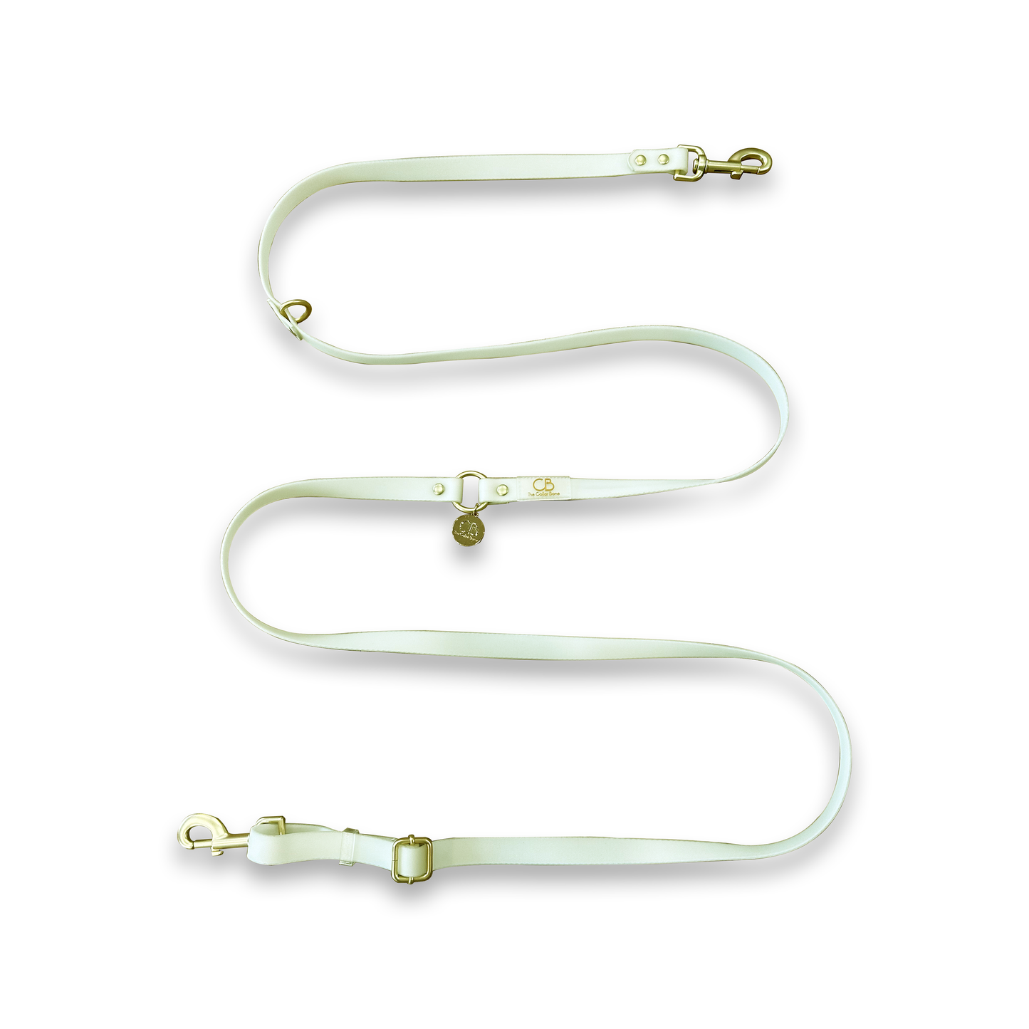 Oceane Waterproof Multiway Leash - Ivory White/Glow in the Dark