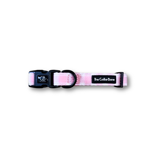 Halston Adjustable Pet Collar in Penelope Pink (Gingham)