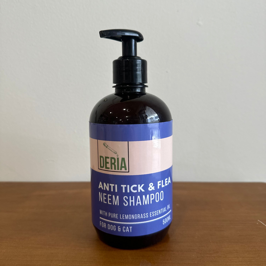 Deria Anti-Tick & Flea Neem Shampoo 500ml