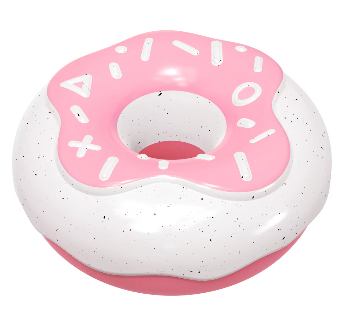Strawberry Donut TPR Rubber Chew Toy