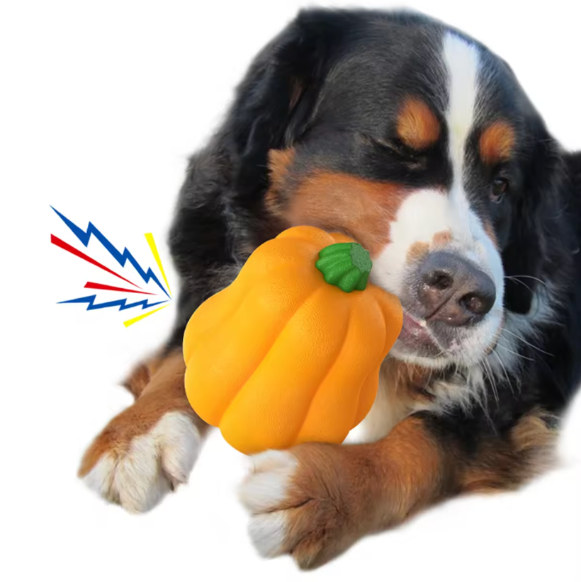 Pumpkin TPR Rubber Chew Toy