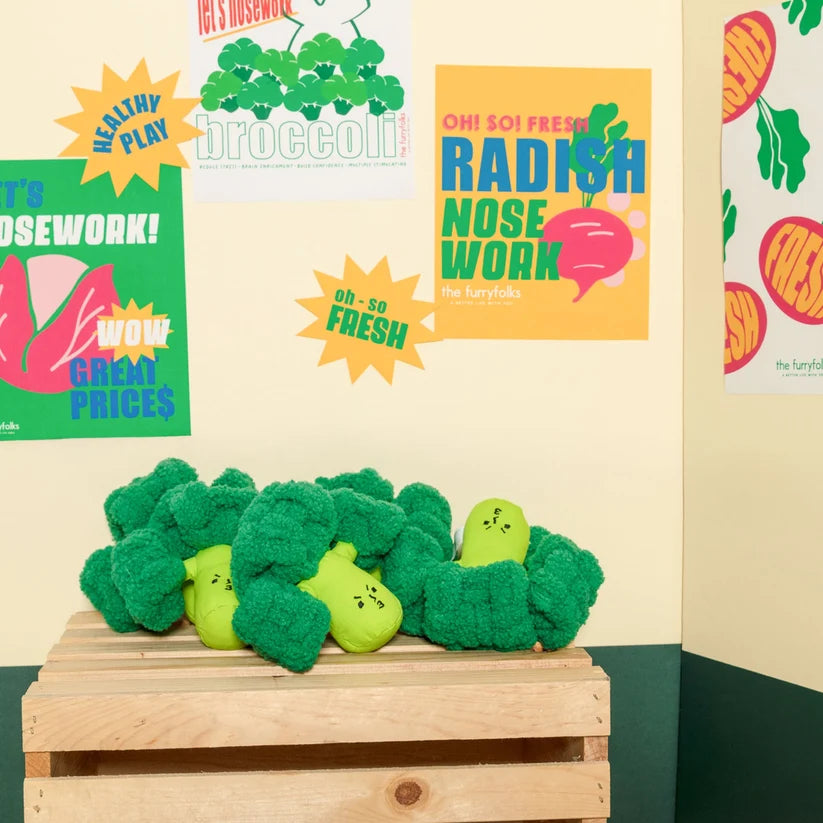 The FurryFolks β Broccoli Nosework Toy