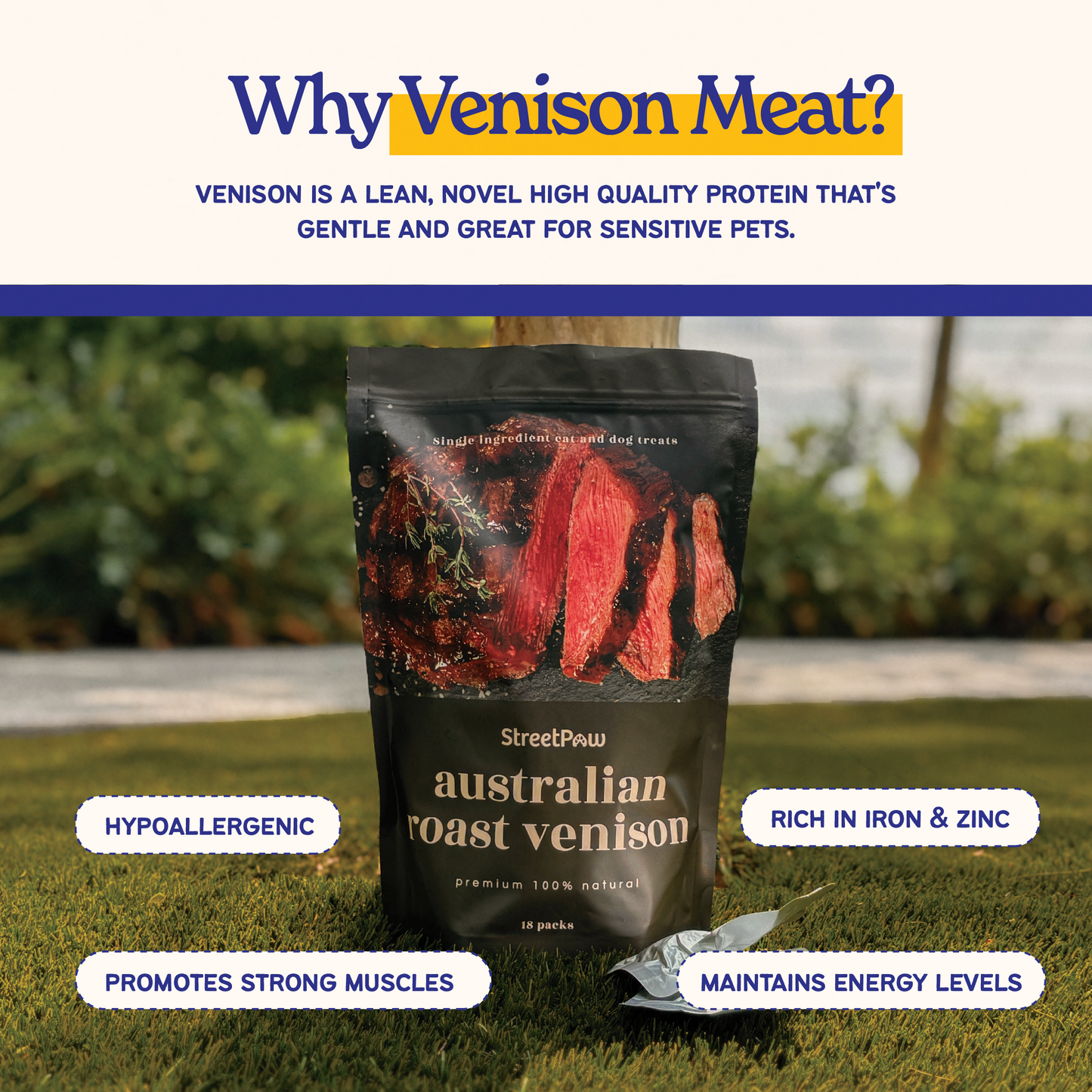 STREETPAW Australian Roast Venison (Large Pack)