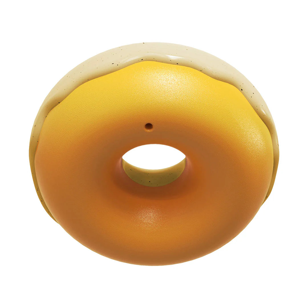Vanilla Donut TPR Rubber Chew Toy