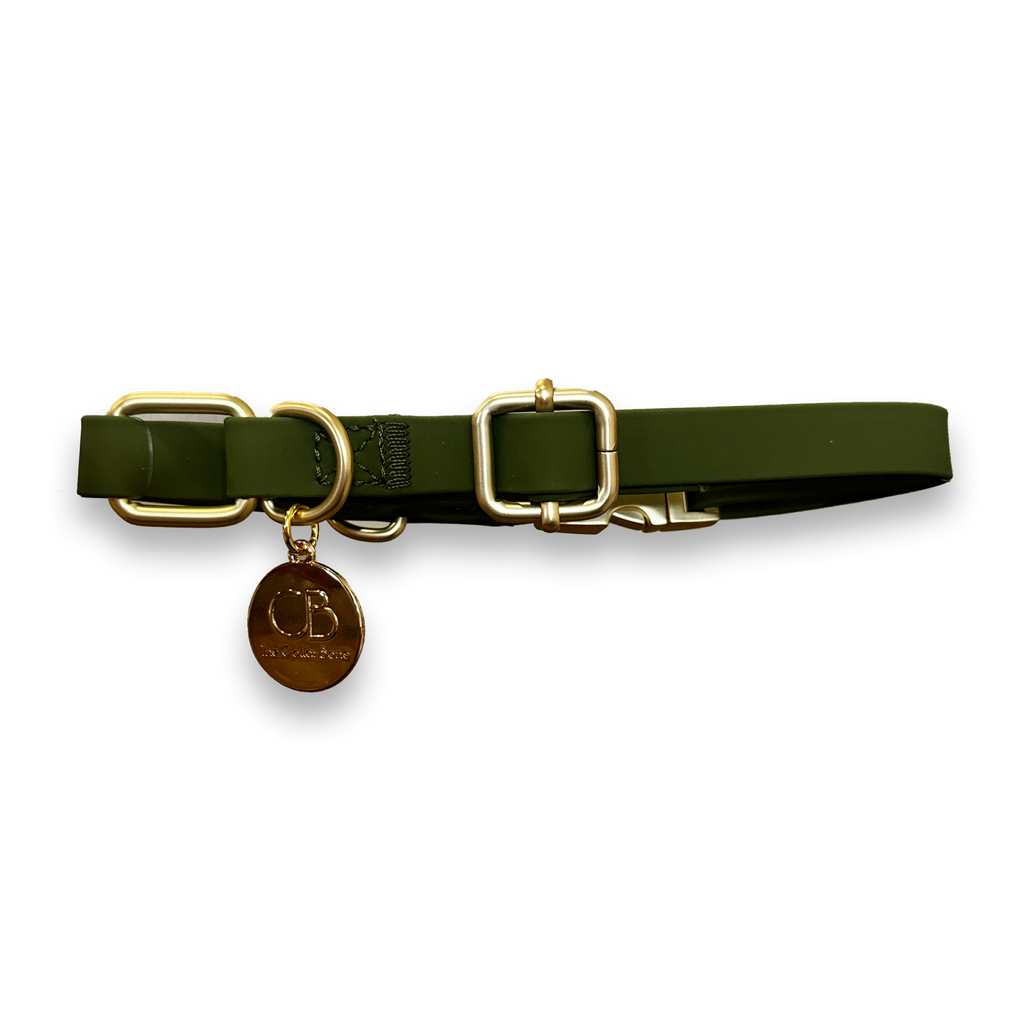 Oceane Waterproof Martingale Collar in Khaki Green