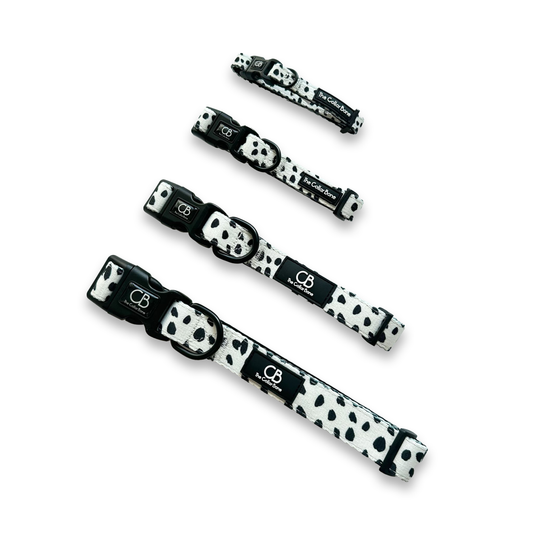 Halston Adjustable Pet Collar in Dalmatian