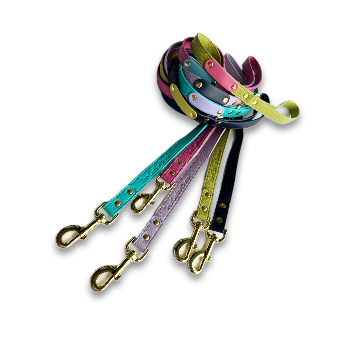 Zuri Faux Leather Cat/Dog Leash in Turquoise