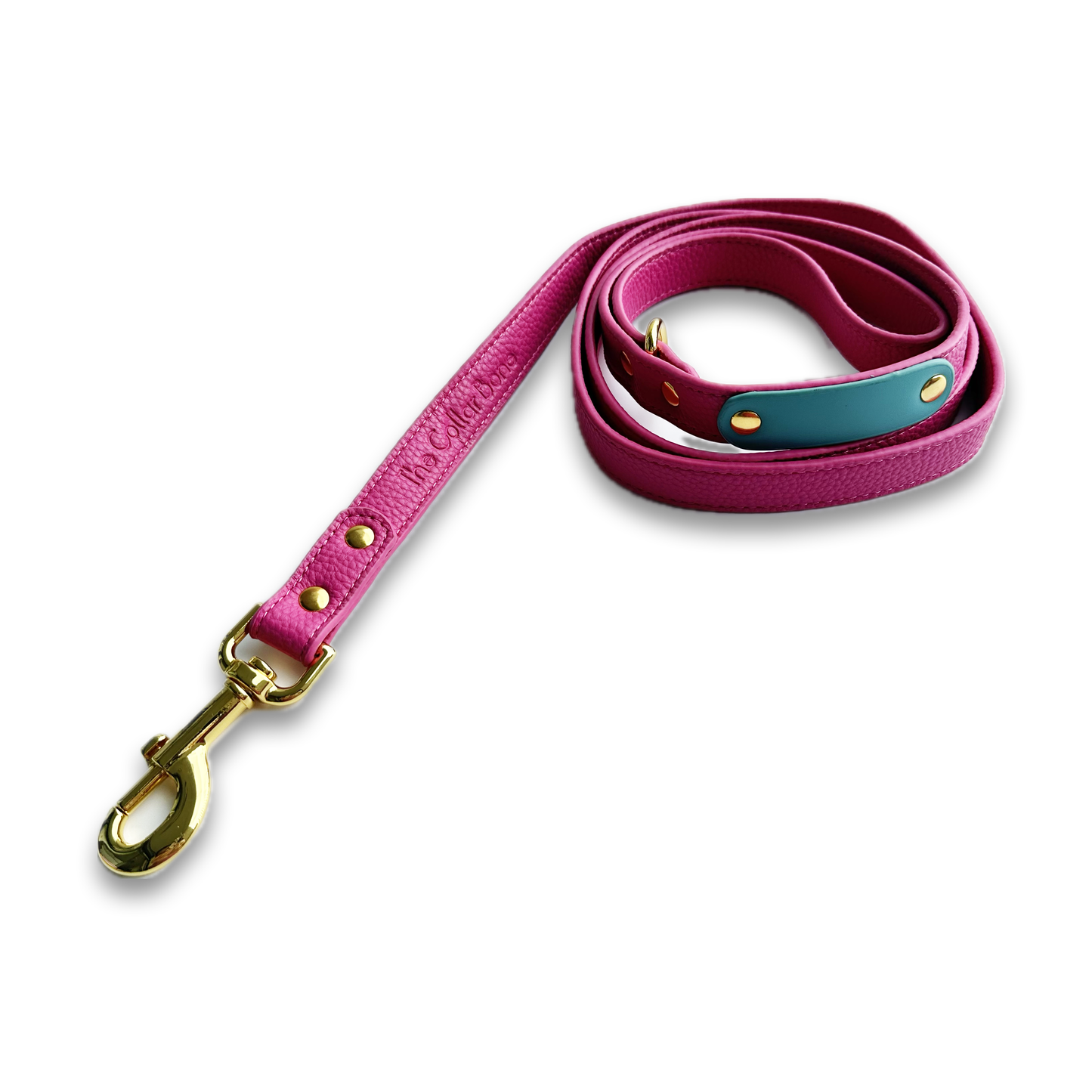 Zuri Faux Leather Cat/Dog Leash in Hot Pink