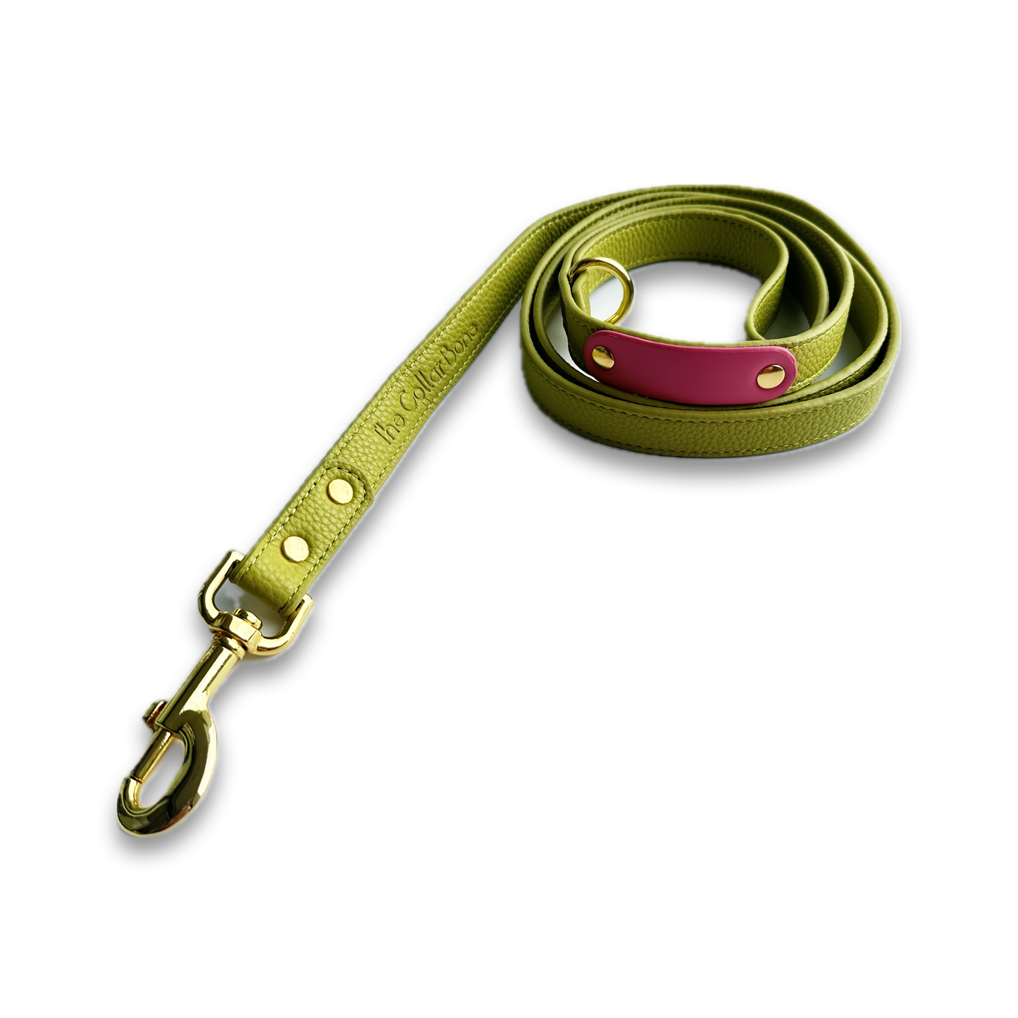 Zuri Faux Leather Cat/Dog Leash in Lime Green