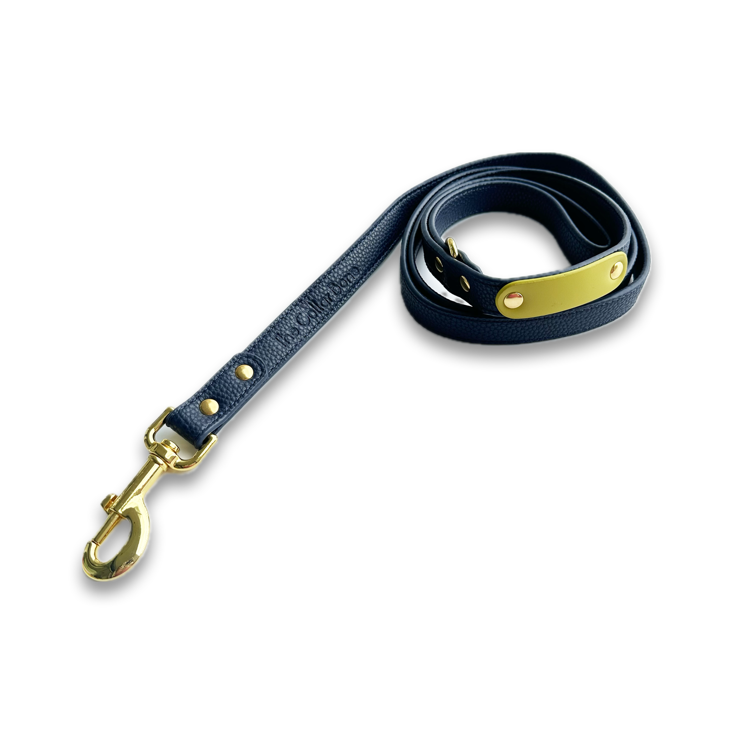Zuri Faux Leather Cat/Dog Leash in Navy Blue