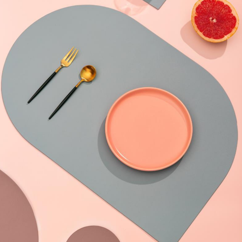 Vegan Leather Pet Feeding Placemats