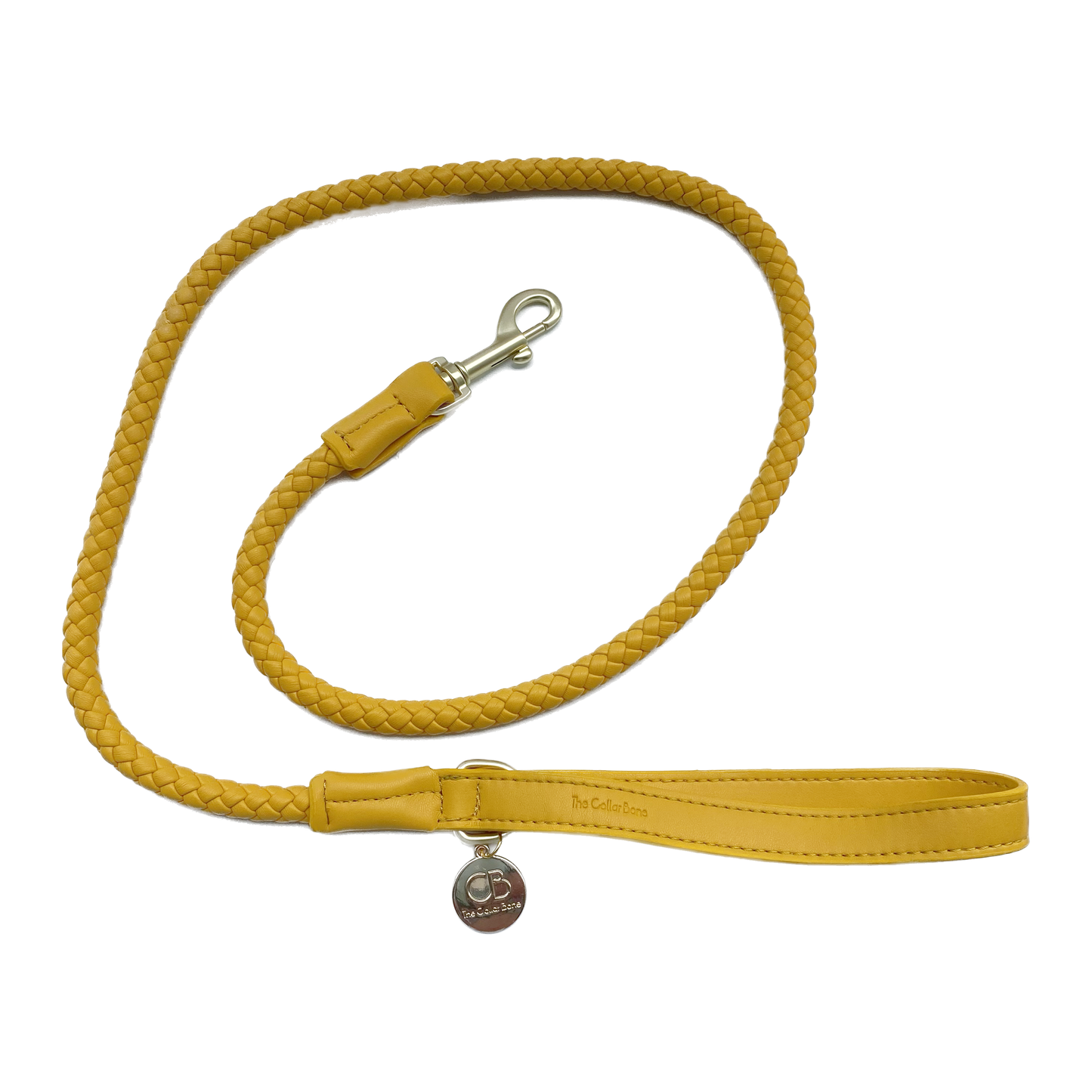 Héra Soft Braided Dog Leash in Mustard Yellow