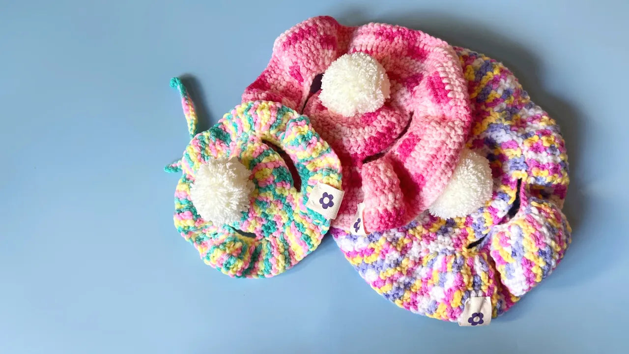 Lolly & Laine Crochet Hats (Size XL)