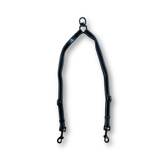 Halston Coupler in Black with Reflective Stitching