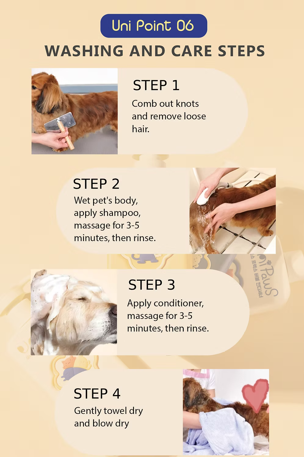 Unipaws Furlux Bubble Conditioner for Long Coats 500ml