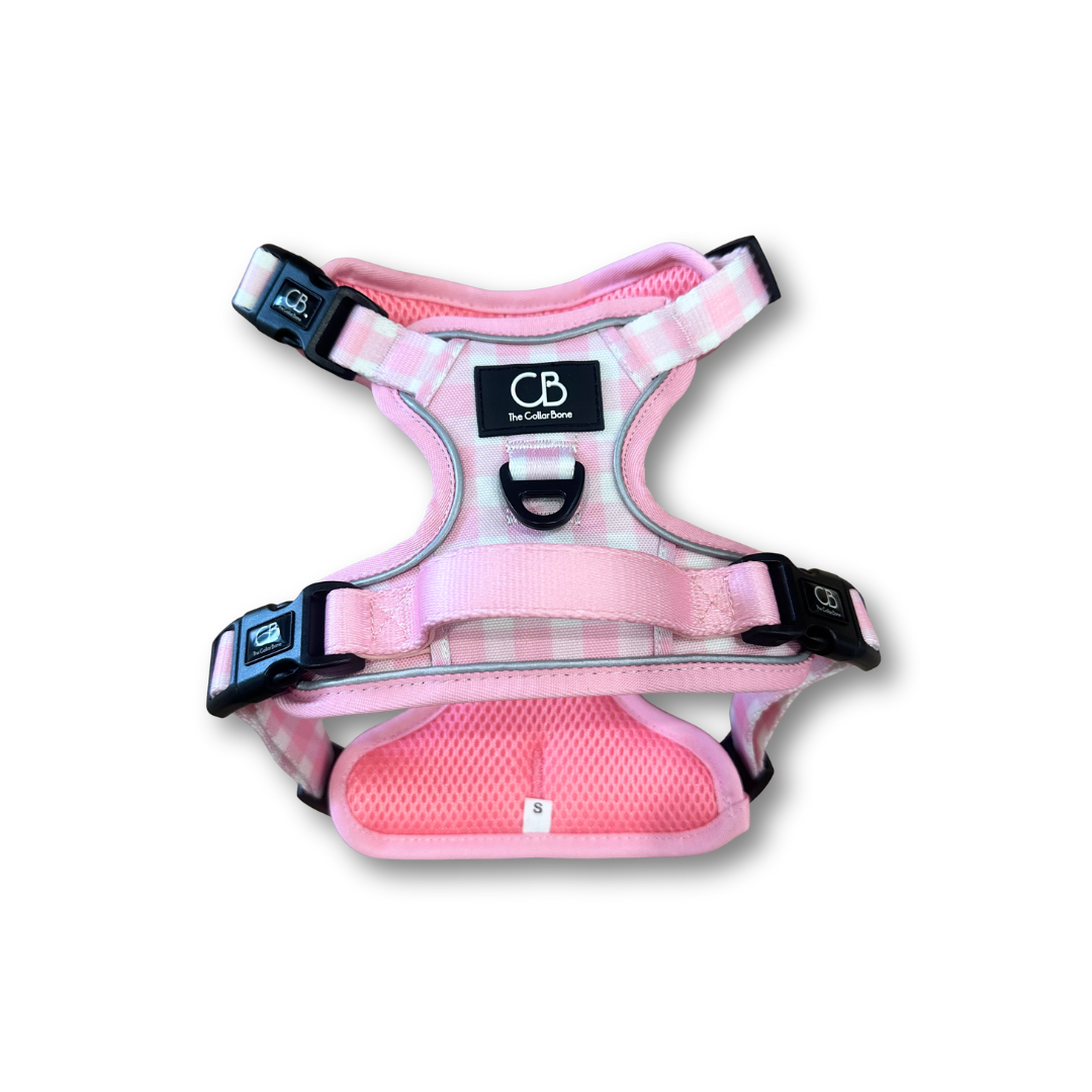 Oxford Active No-Pull Harness in Penelope Pink (Gingham)