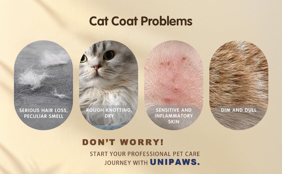 Unipaws 2 in 1 Probiotics Cat Shampoo & Conditioner 500ml