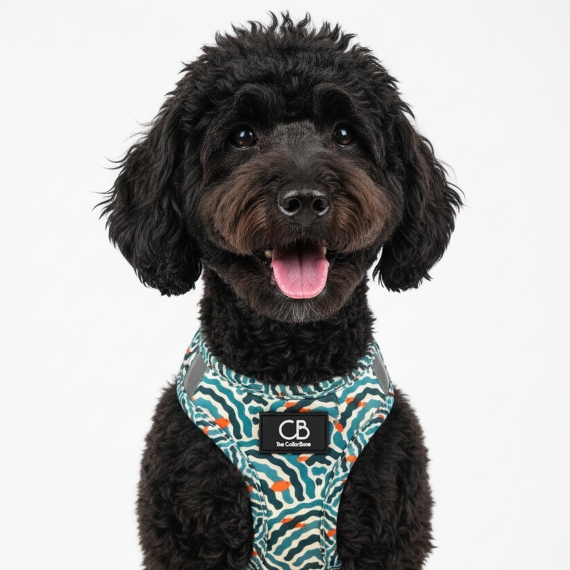 Teeny Step-In Vest/Harness in Goldfish Glade