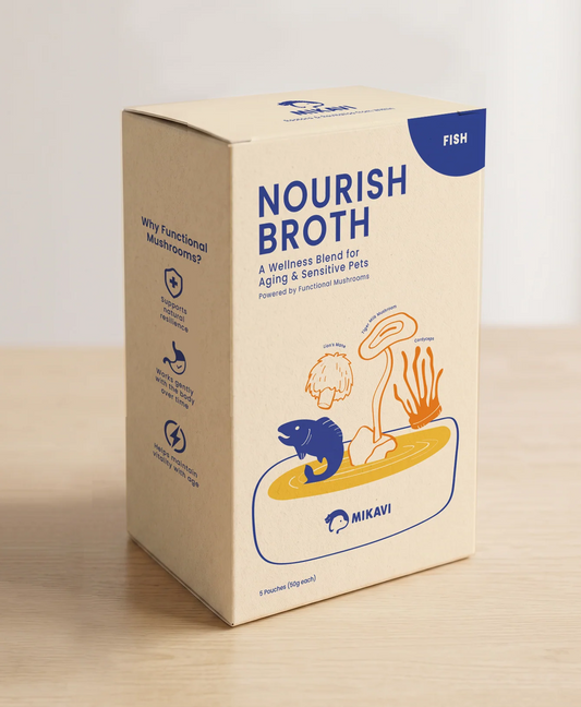 MIKAVI - Nourish Broth: Functional Mushroom Wellness Blend (Fish)