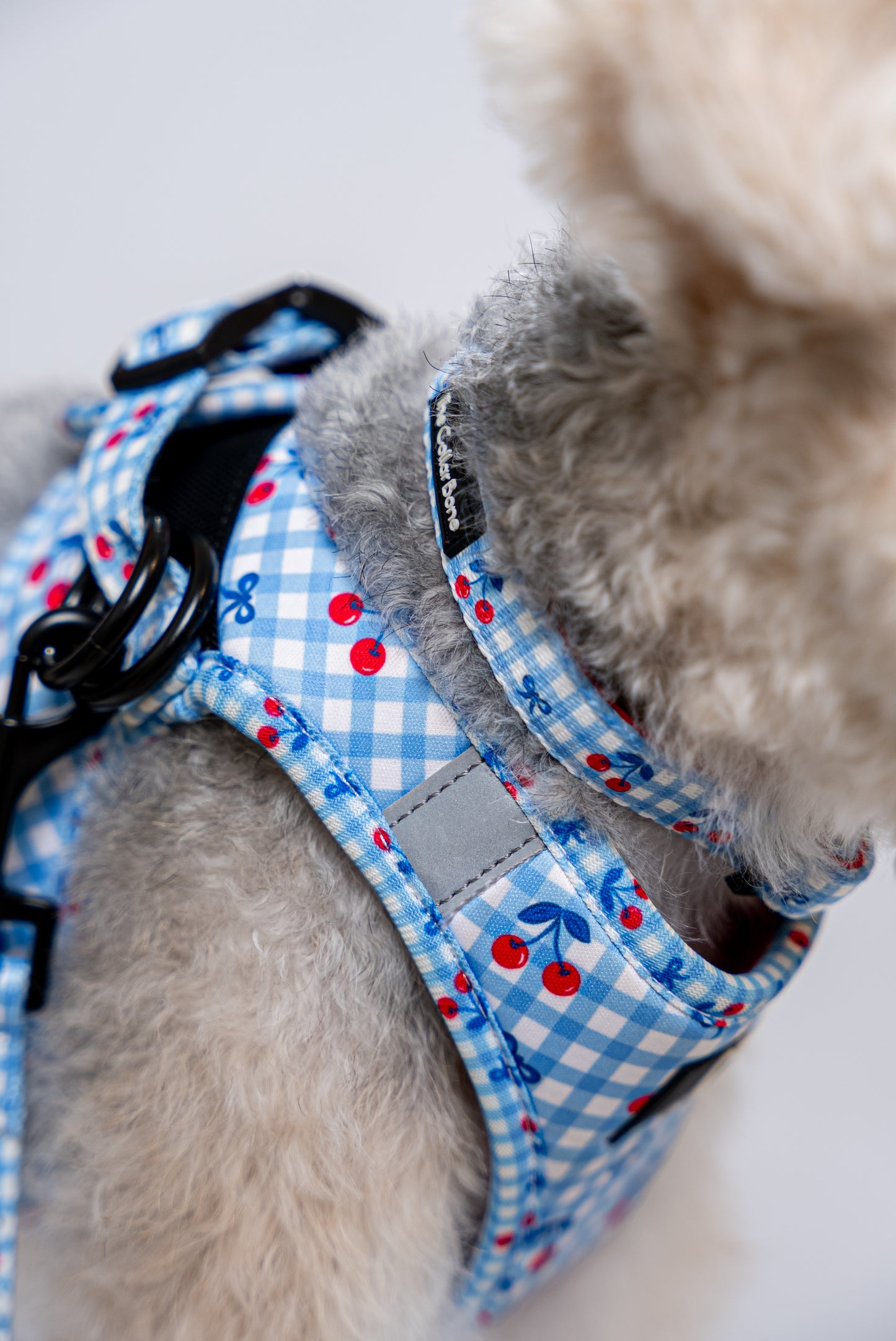 Teeny Step-In Vest/Harness in Cherry Checks