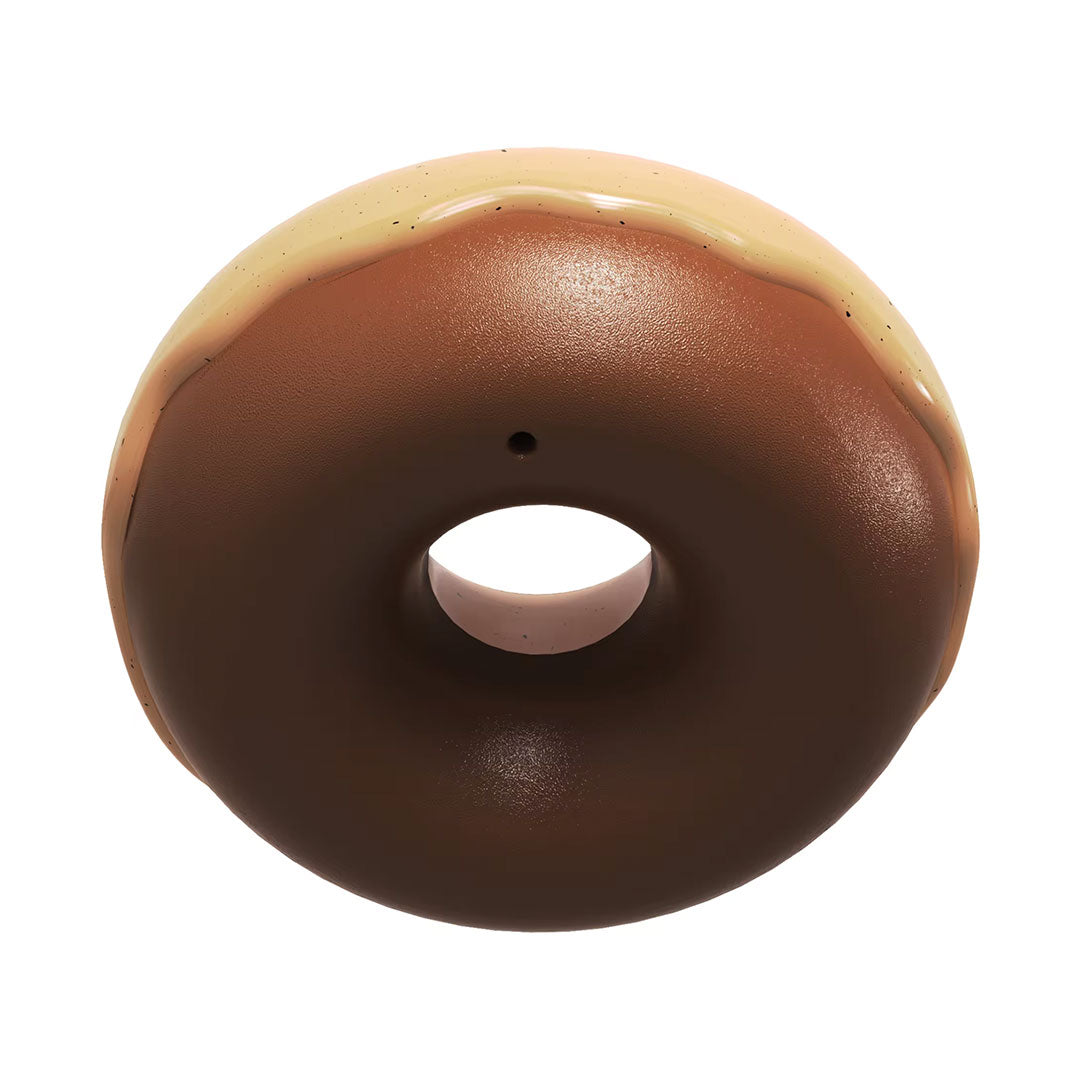 Chocolate Donut TPR Rubber Chew Toy