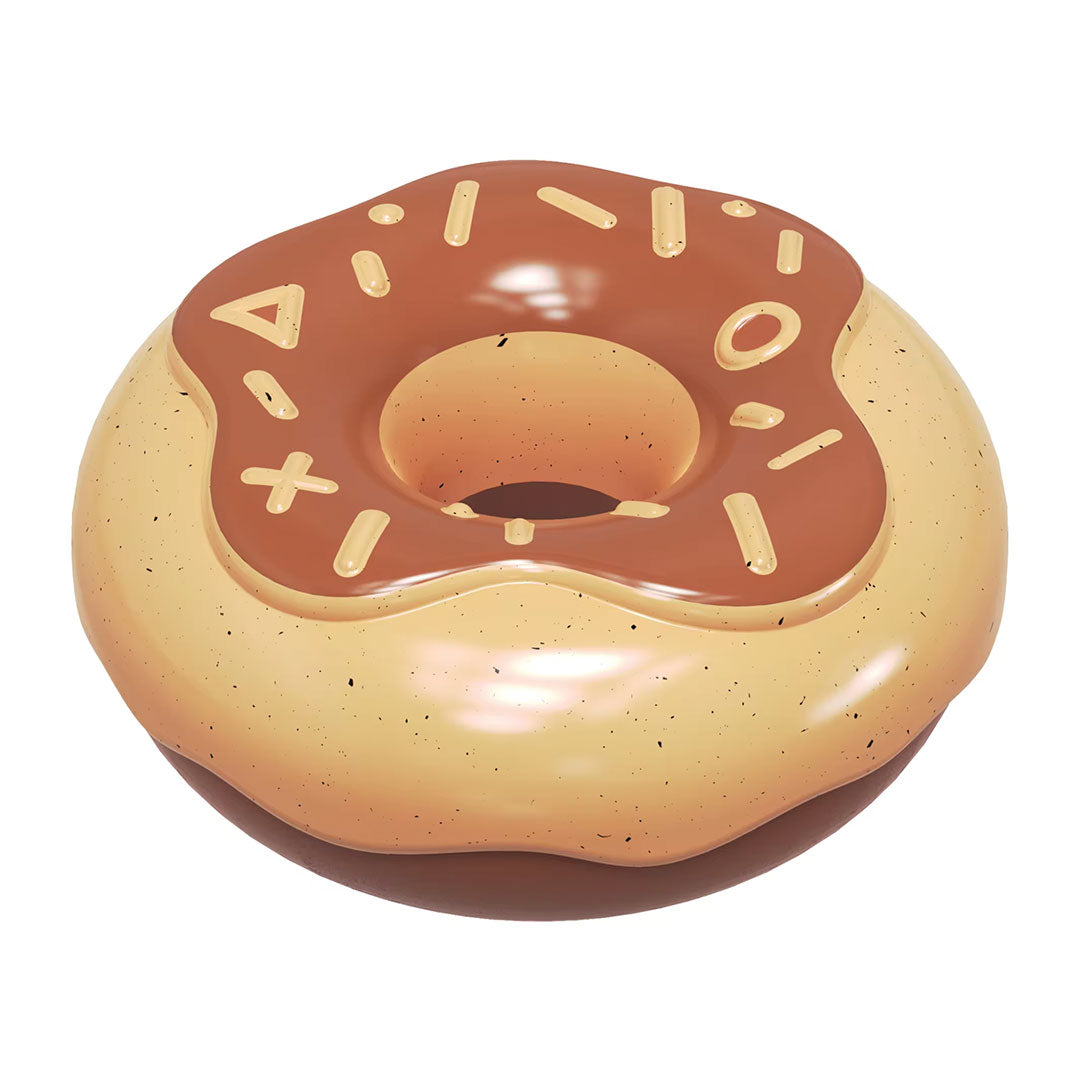 Chocolate Donut TPR Rubber Chew Toy