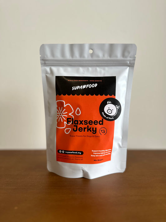 SUPAWFOOD PORK JERKY - FLAXSEED (50g)