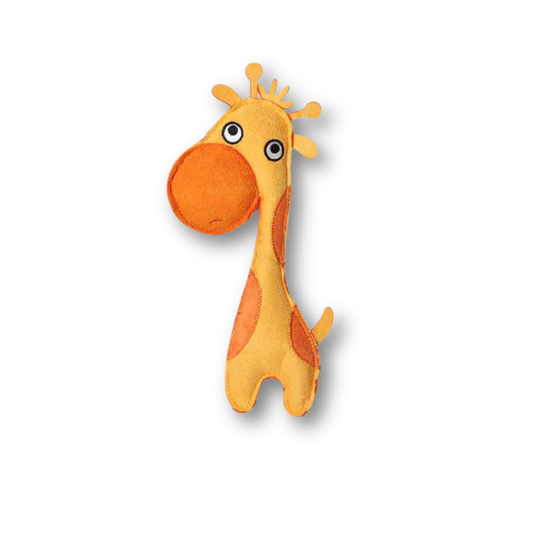 QMonster Squeaky Giraffe Suede Toy