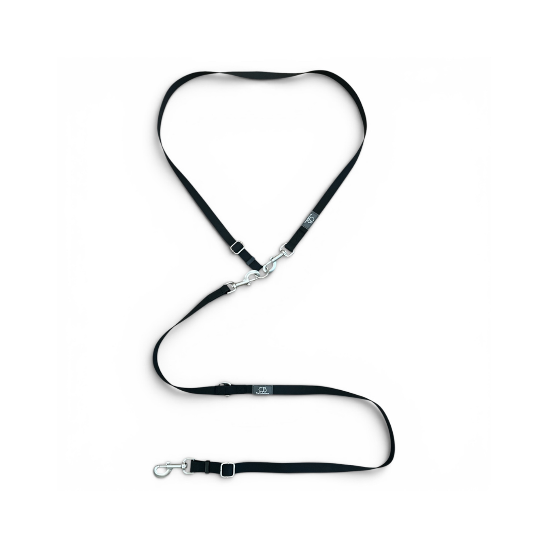 Oceane 2.0 2-in-1 Waterproof Multiway Leash in Obsidian Black