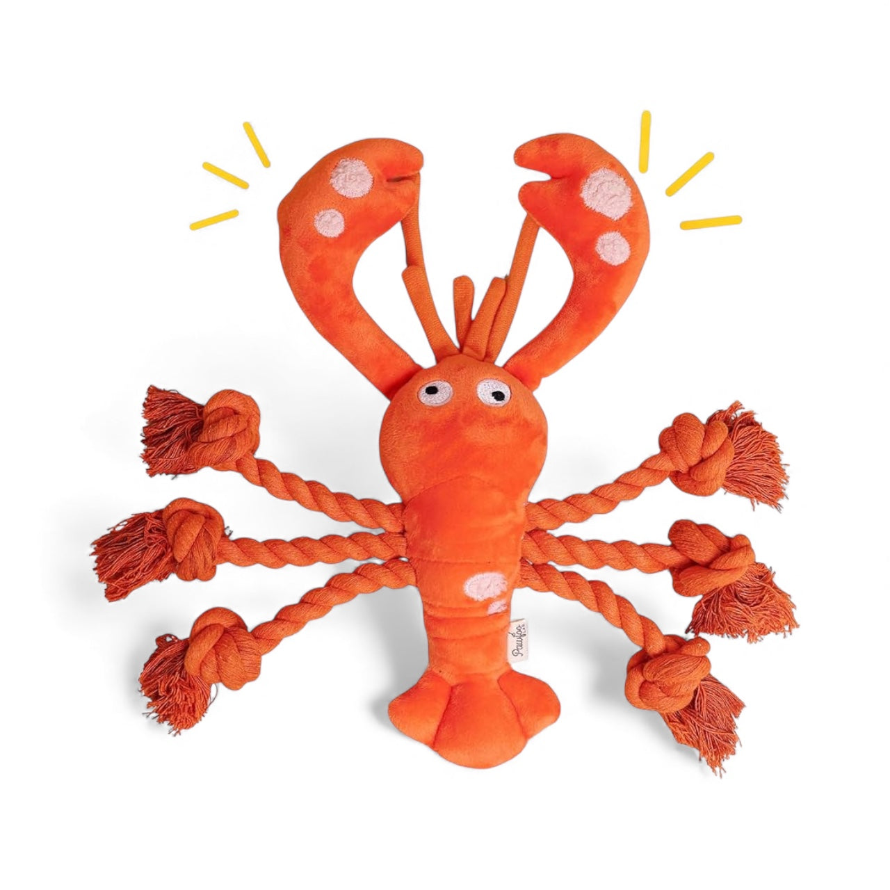 Pawfoo Lab Lobster Squeaky Dog Toy