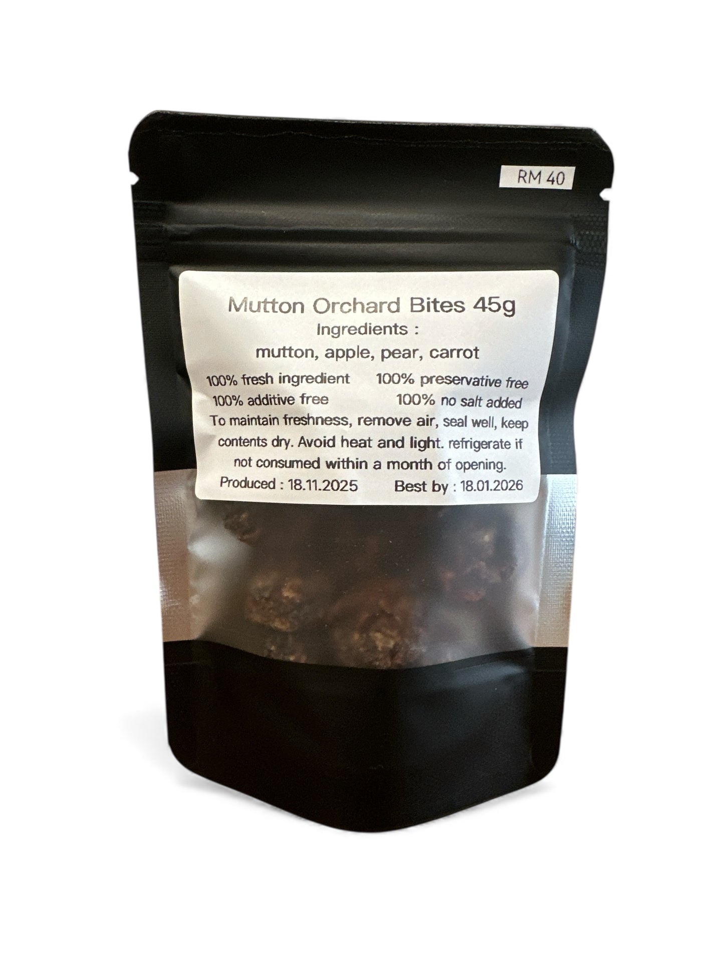 Woof Pantry Mutton Orchard Bites 45g