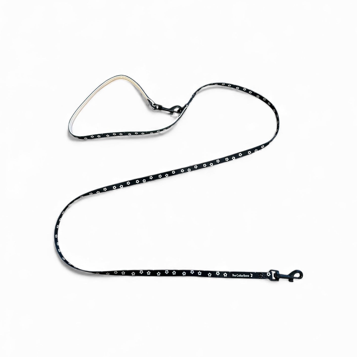 Teeny back-to-basic Leash in Black Bloom