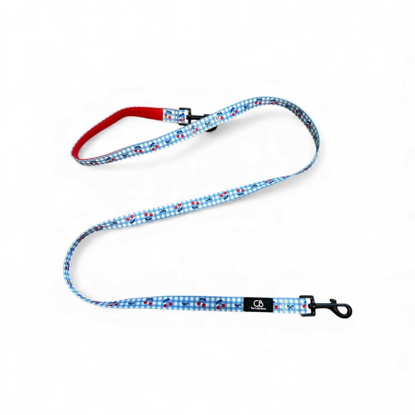 Classic Leash in Cherry Checks