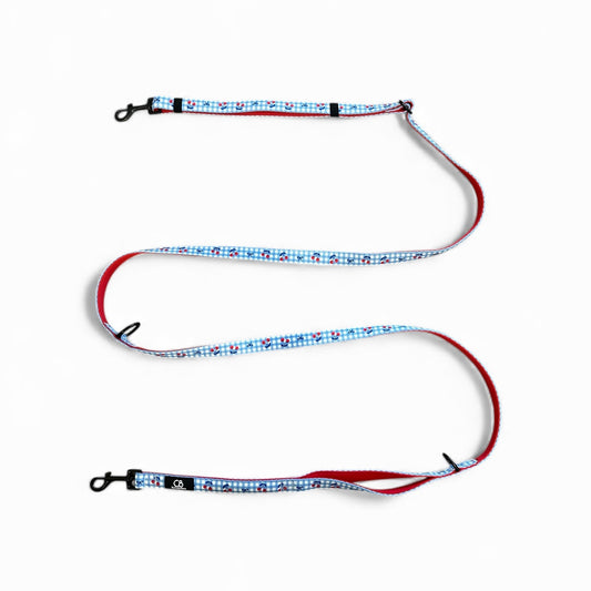 Brighton Multiway Handsfree Leash in Cherry Checks