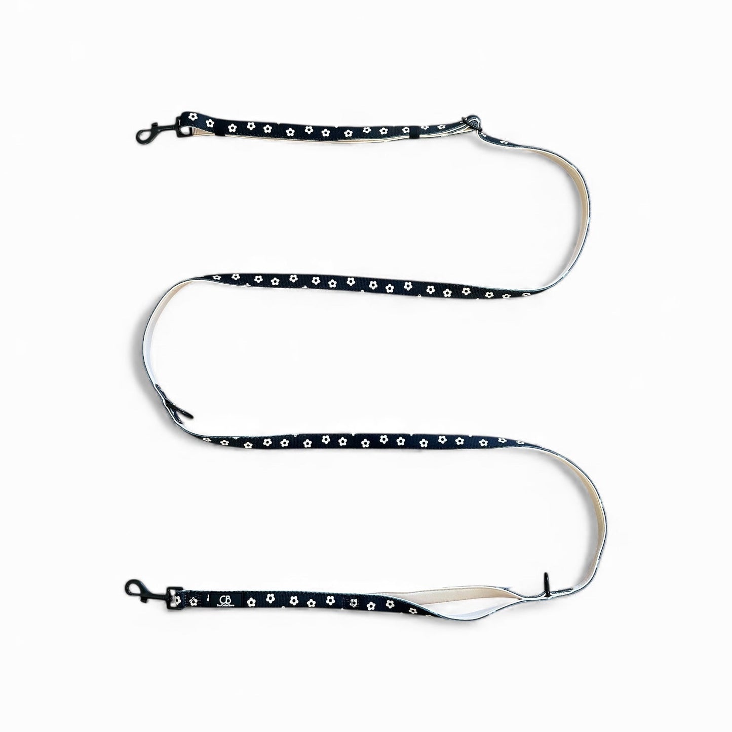 Brighton Multiway Handsfree Leash in Black Bloom