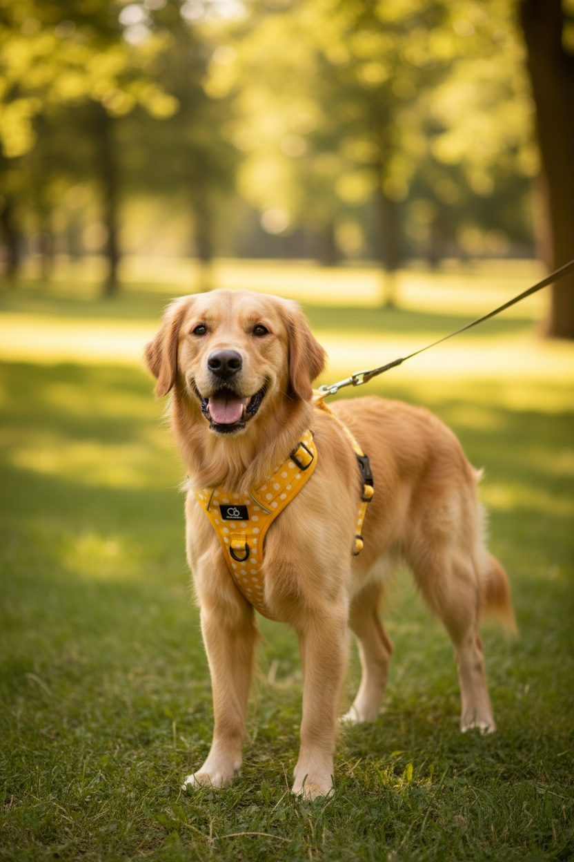 Oxford Active No-Pull Harness in Mustard & Mayo