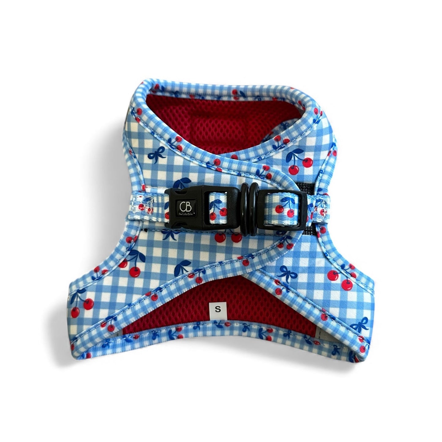 Teeny Step-In Vest/Harness in Cherry Checks