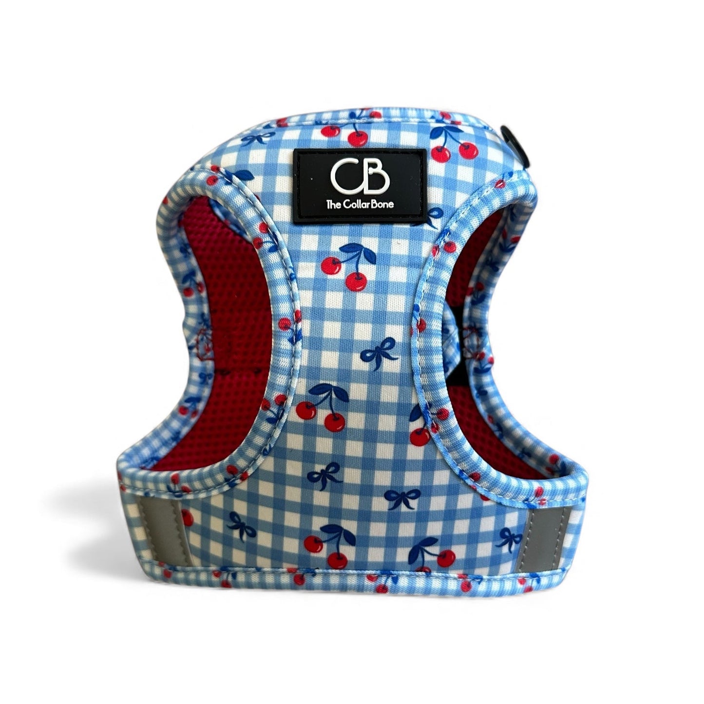 Teeny Step-In Vest/Harness in Cherry Checks