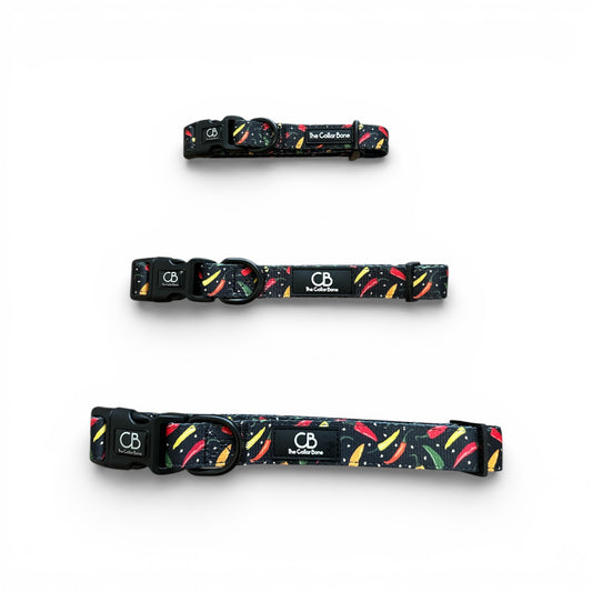 Halston Adjustable Pet Collar in Chilli Padi