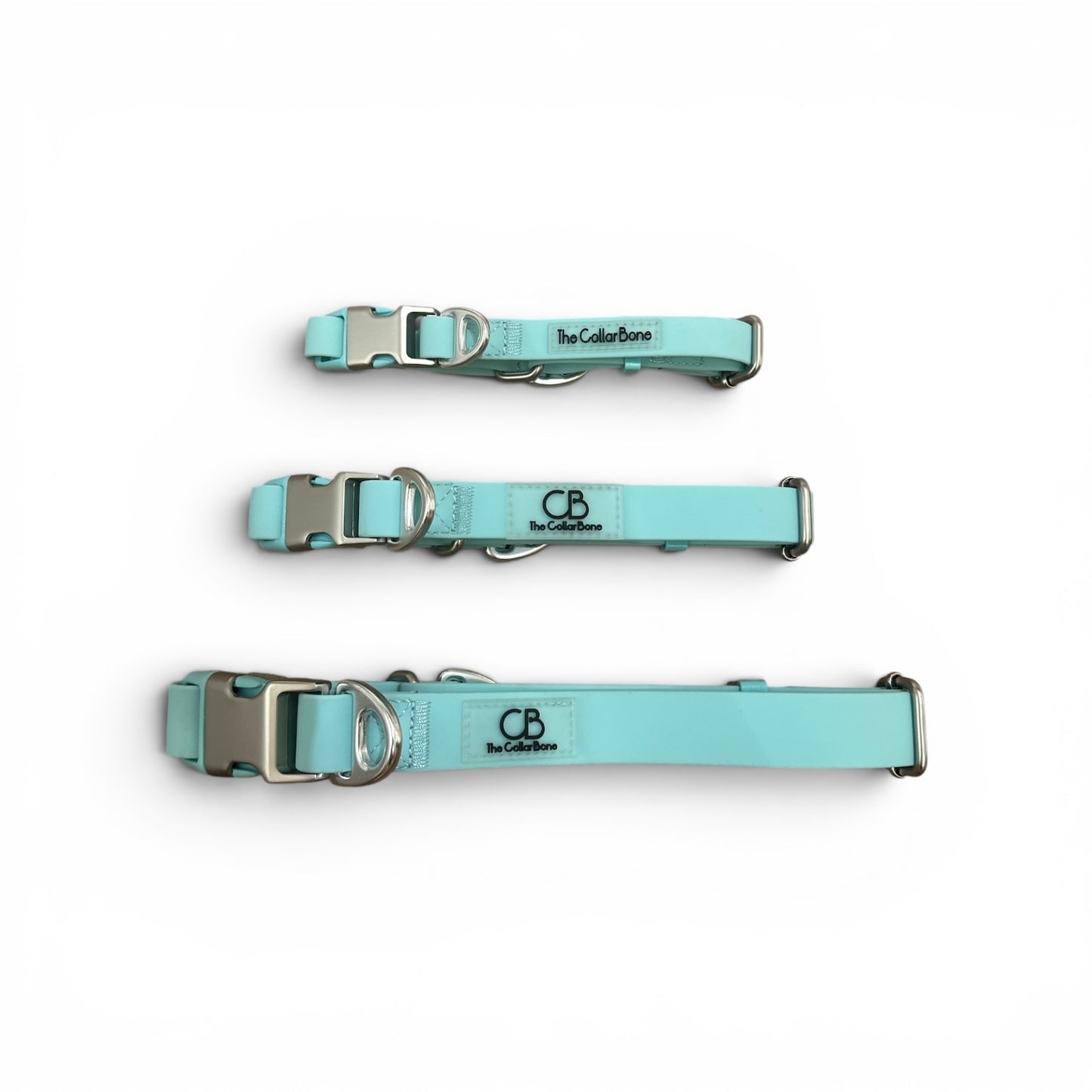 Oceane 2.0 2-in-1 Waterproof Martingale Collar in Tiffany's Afterglow (Glow-in-the-Dark Blue)