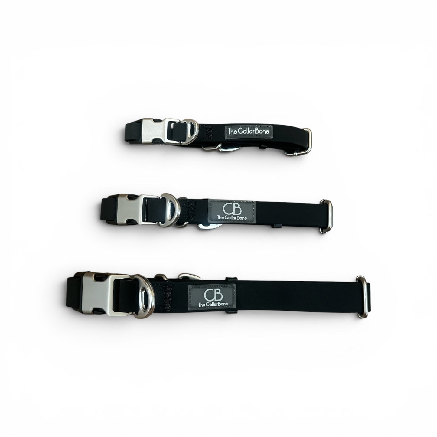 Oceane 2.0 2-in-1 Waterproof Martingale Collar in Obsidian Black