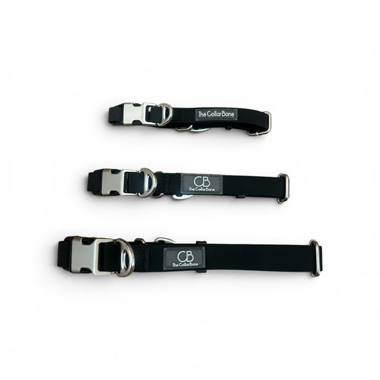 Oceane 2.0 2-in-1 Waterproof Martingale Collar in Obsidian Black