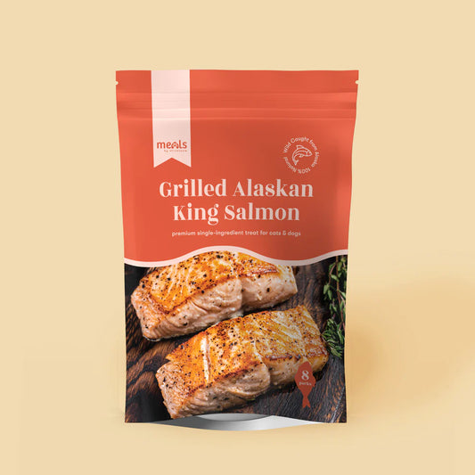 STREETPAW Grilled Wild Caught Alaskan King Salmon (Standard Pack of 8) [For Cats🐱 and Dogs🐶]