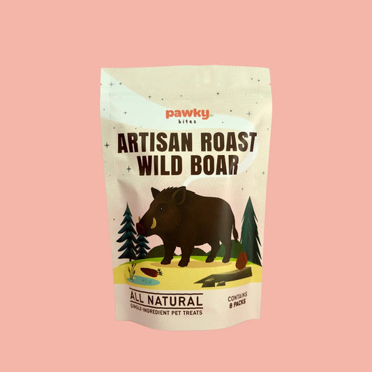 PAWKY BITES Artisan Roast Wild Boar – 100% Wild Protein