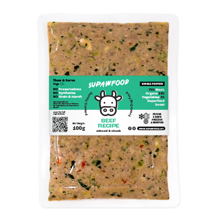 SUPAWFOOD GENTLY COOKED BEEF RECIPE (100G)