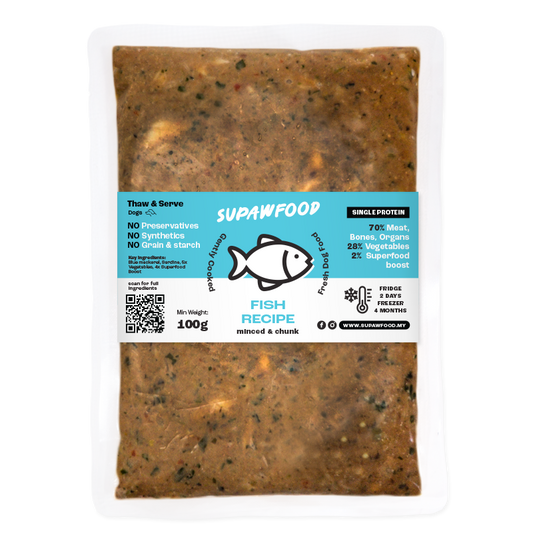 SUPAWFOOD GENTLY COOKED FISH RECIPE (100G)